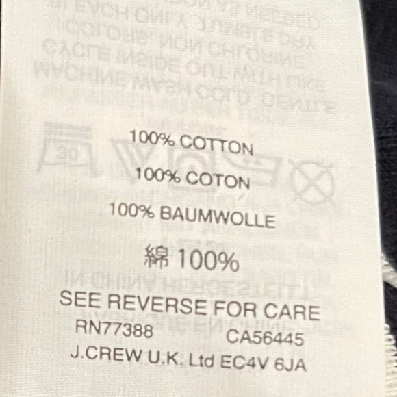 J Crew Dark Navy and White Striped Turtleneck Long Sleeve Tee - Picture 3 of 4